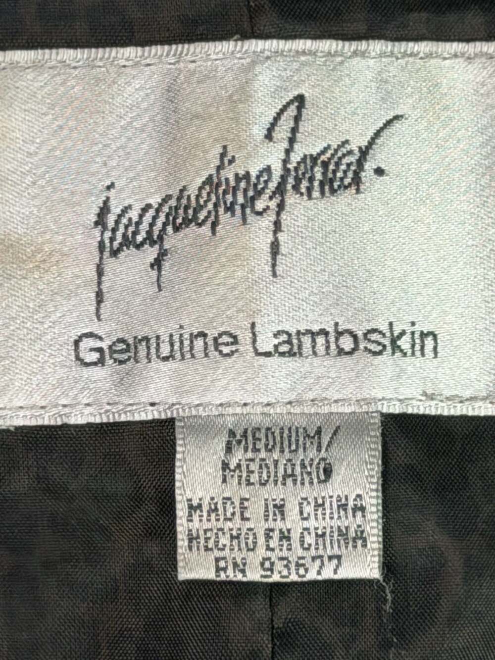 Jacqueline Ferrar Leather Jacket Size Medium Black Lambskin Blazer - Picture 2 of 8